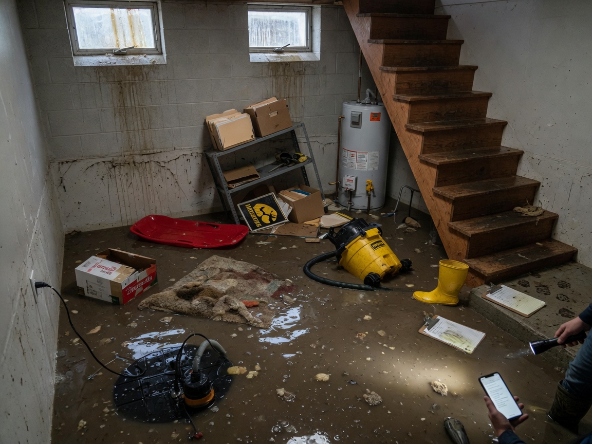 Basement Flooding After an Iowa Storm: Your First 24 Hours Checklist
